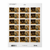 Der Power der Musik, 1847 von William Sidney Mount Adressaufkleber (Vorne)