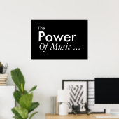 Der Power der Musik Poster (Heimbüro)