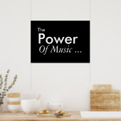 Der Power der Musik Poster (Küche)