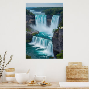 "Der Power der Natur gefangen genommen - Niagara Poster