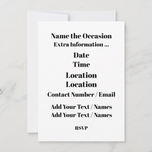 Der Power der Panther-Einladung Einladung (Rückseite)