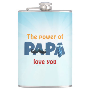 Der Power der Papa Flachmann