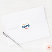 Der Power der Papa Runder Aufkleber (Umschlag)