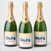 Der Power der Papa Schaumweinetikett (Flaschen)