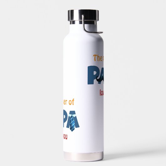 Der Power der Papa Trinkflasche (Links)