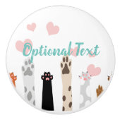 Der Power der Paws Keramikknauf (Vorderseite)