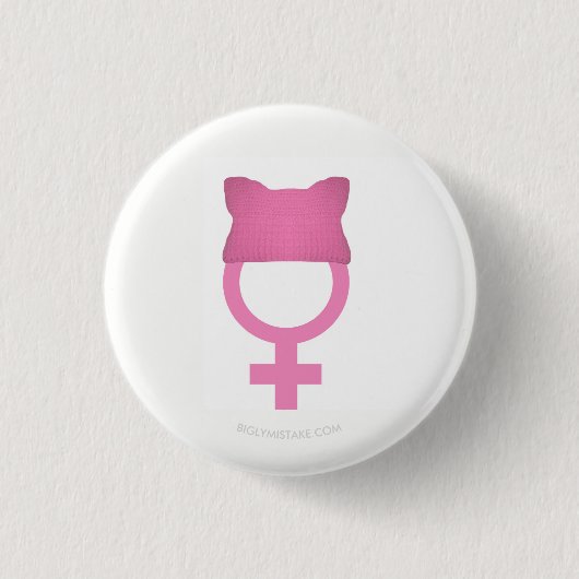 Der Power der Pussy-Hut-Frauen Button (Vorderseite)