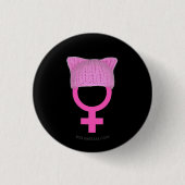 Der Power der Pussy-Hut-Frauen Button (Vorderseite)