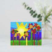 "der Power der Sonne" Postkarte (Stehend Vorderseite)