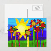 "der Power der Sonne" Postkarte (Vorne/Hinten)