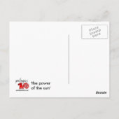 "der Power der Sonne" Postkarte (Rückseite)