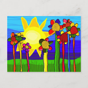 "der Power der Sonne" Postkarte
