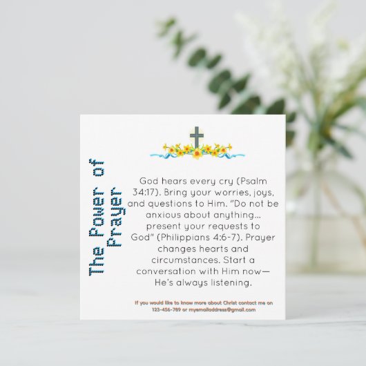 Der Power der Zeugenausweis (Stehend Vorderseite)