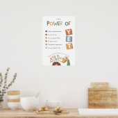 Der Power des Doch Boho-Klassenzimmers Poster (Küche)