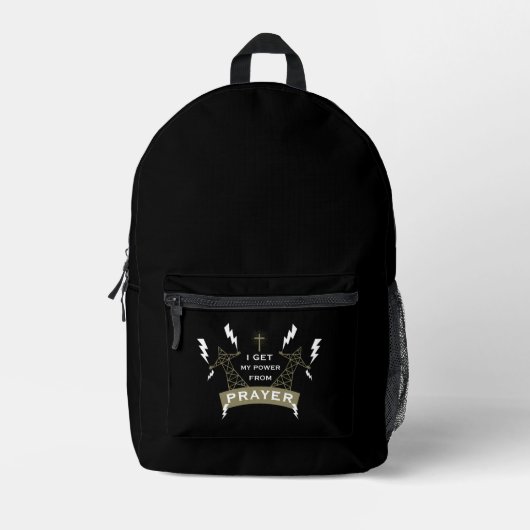 Der Power des Gebets Bedruckter Rucksack (Vorderseite)