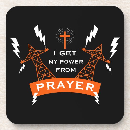 Der Power des Gebets Getränkeuntersetzer (Vorderseite)