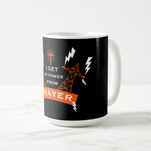 Der Power des Gebets Kaffeetasse (VorderseiteRechts)