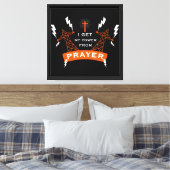 Der Power des Gebets Leinwanddruck (Insitu (Schlafzimmer))