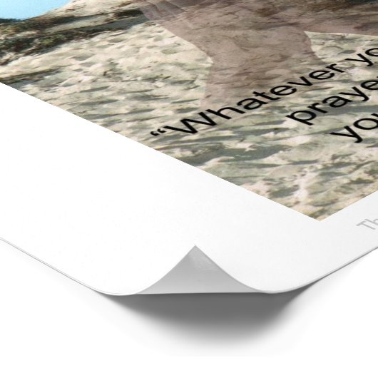 Der Power des Gebets Poster (Ecke)