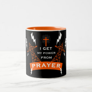 Der Power des Gebets Zweifarbige Tasse