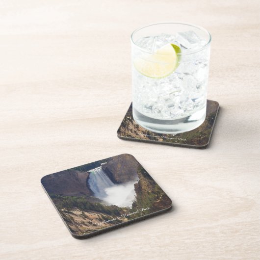 Der Power des Gelbsteins Getränkeuntersetzer (Rechte Seite)