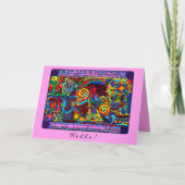 Der Power des Glaubens La Fuerza de la Fe Hello Karte (Vorderseite)