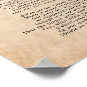 Der Power des Hundes, der Gedichte berührt Poster (Ecke)