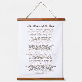 Der Power des Hundes von Rudyard Kipling Wandteppich Mit Holzrahmen