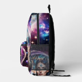 Der Power des mystischen Wolfs Bedruckter Rucksack (Rechts)