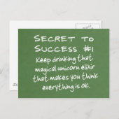 Der Power des positiven Denkens Postkarte (Vorne/Hinten)