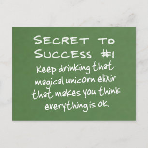 Der Power des positiven Denkens Postkarte