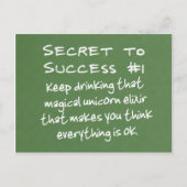 Der Power des positiven Denkens Postkarte (Vorderseite)