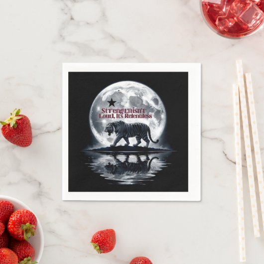 Der Power des Tigers Serviette (Beispiel)