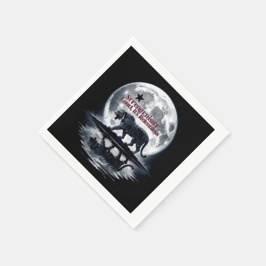 Der Power des Tigers Serviette (Ecke)