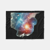 Der Power des Verstandes Fleecedecke (Vorderseite (Horizontal))