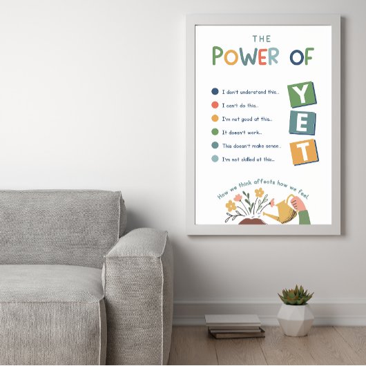 Der Power des YET-Klassenzimmer-Posters Poster