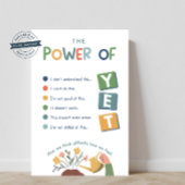 Der Power des YET-Klassenzimmer-Posters Poster