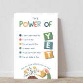 Der Power des YET-Klassenzimmer-Posters Poster