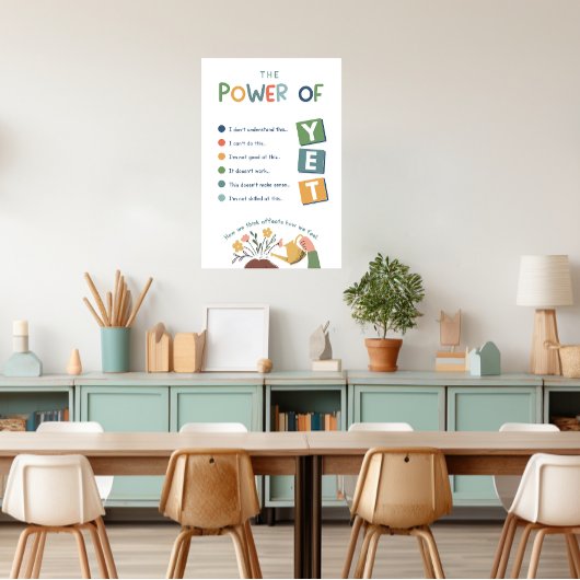 Der Power des YET-Klassenzimmer-Posters Poster