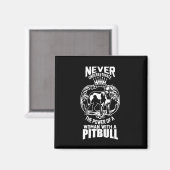 Der Power einer Frau mit einem Pitbull Magnet (Vorderseite/Rückseite)