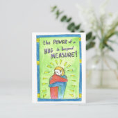 Der Power einer Umarmung Postkarte (Stehend Vorderseite)