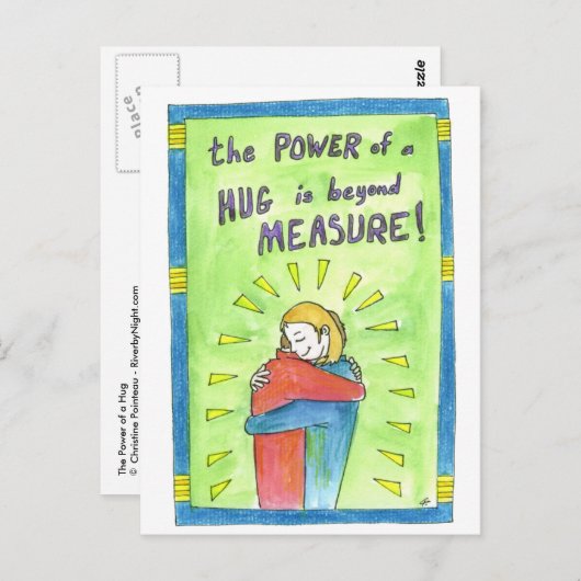 Der Power einer Umarmung Postkarte (Vorne/Hinten)