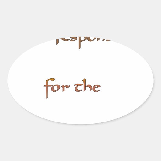 Der Power im Inneren: Energie ist wichtig Ovaler Aufkleber (Vorderseite)