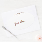 Der Power im Inneren: Energie ist wichtig Ovaler Aufkleber (Umschlag)