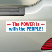 Der Power ist mit den Leuten! Autoaufkleber (Auf Auto)