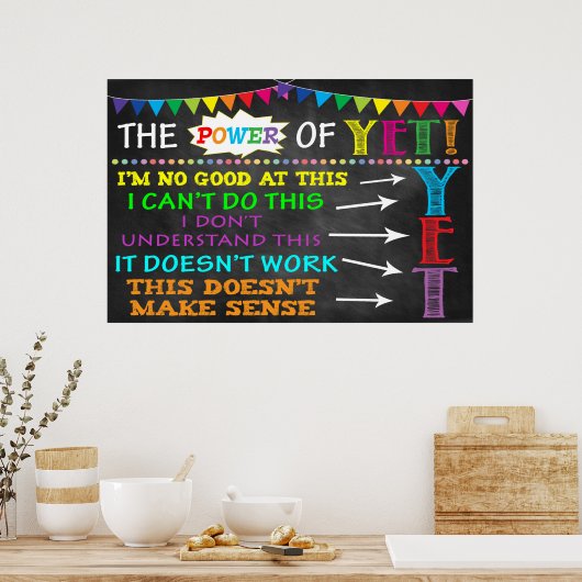 DER POWER NOCH! Klassenposter Poster (Küche)