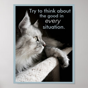 Der Power, positives Poster zu denken