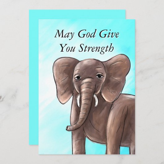 Der Power seiner Liebe Sympathiekarte Dankeskarte (Vorne/Hinten)