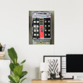 Der Power ... Telefongebührenautomat Poster (Heimbüro)