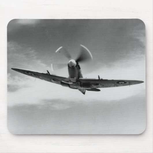 "Der Power u. der Ruhm" - Supermarine Spitfire WW2 Mousepad (Vorne)